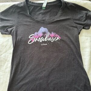 Oura Dark Gray Tee with Green Brand Tag